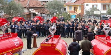 Bilecik’te 20 yeni yangın söndürme tankeri köylere teslim edildi