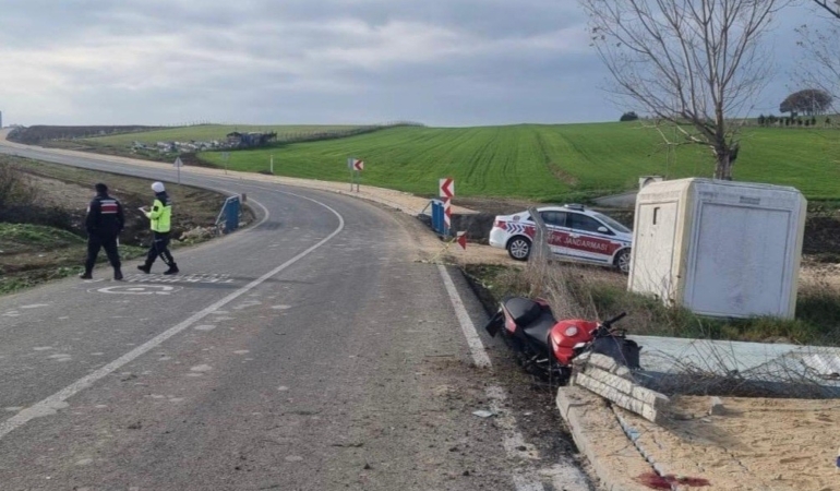 Süleymanpaşa’da motosiklet kazası: 1 ölü, 1 yaralı