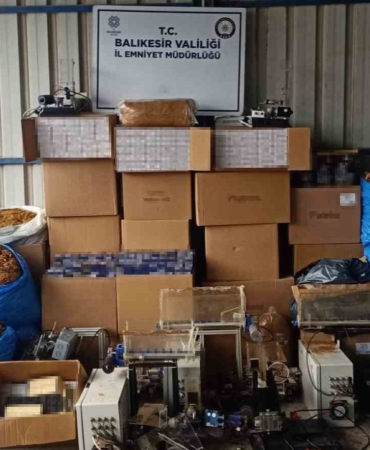 Gönen’de kaçak tütün operasyonu: 13 gözaltı