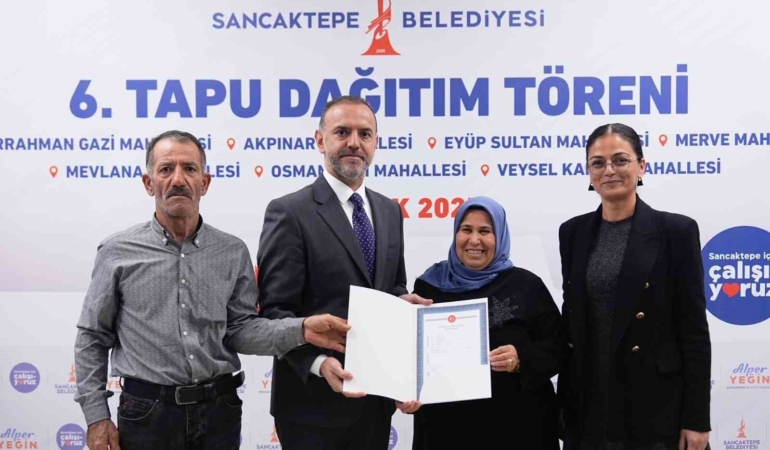 Sancaktepe’de tapu sevinci