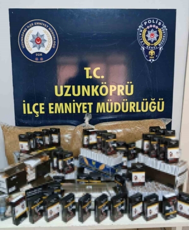 Edirne’de binlerce makaron ele geçirildi