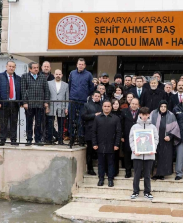 2018 yılında vatan uğruna can veren şehidin ismi okula verildi