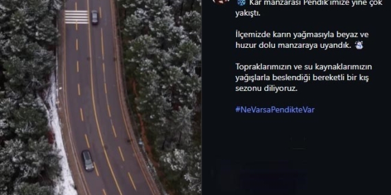 Aydos Ormanı’nda kartpostallık manzara havadan görüntülendi