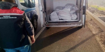 Tekirdağ’da 400 kilo menşei belirsiz kokoreç imha edildi