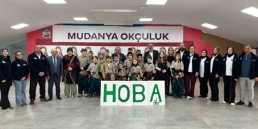Mudanya’da öğrencilere yönelik okçuluk etkinliği büyük ilgi gördü