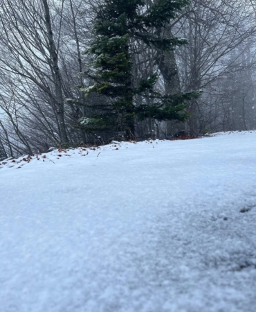 Kartepe beyaza büründü, kartpostallık görüntüler ortaya çıktı