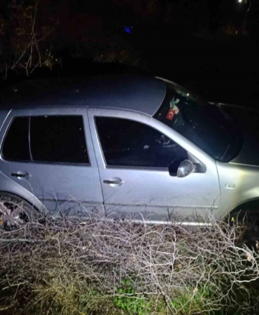 Susurluk’ta otomobil şarampole uçtu: 1 yaralı