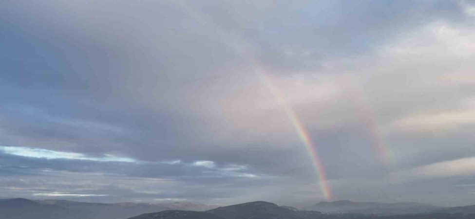 Kestel semalarında gökkuşağı oluştu