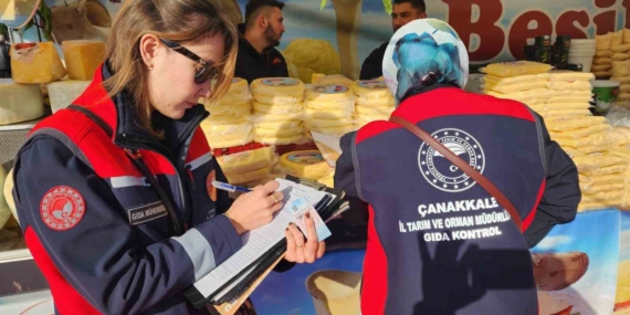 Çanakkale’de yöresel ürün festivalinde gıda denetimi
