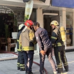 Depoda başlayan yangın mahallede paniğe yol açtı