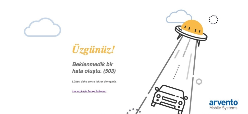 Araç takip sistemi çöktü