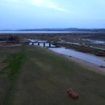 Büyükçekmece gölünde su azalıyor