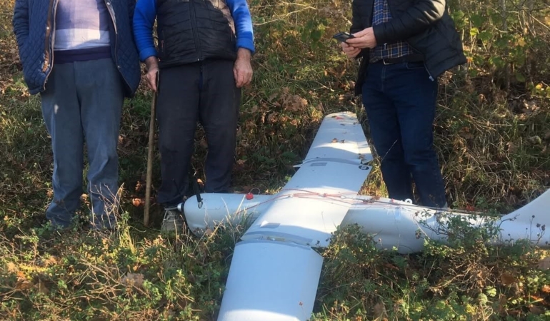 İzmit’e İHA düştü