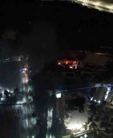 TRT’nin film platosunda yangın paniği: Çok sayıda ekip sevk edildi