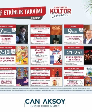 Esenyurt’ta Ocak ayı kültür ve sanat etkinlikleri başlıyor