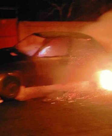 Gönen’de araç yangınına müdahale edildi