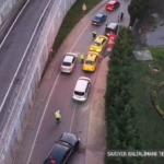 İstanbul’da dron destekli trafik uygulaması