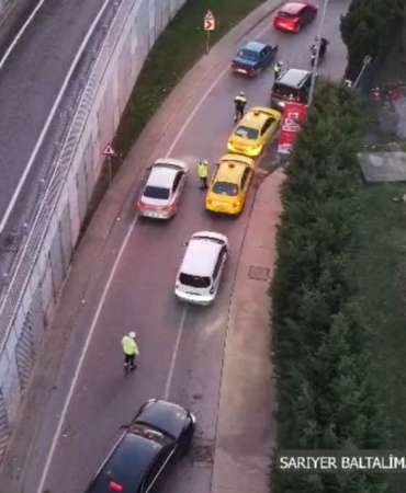 İstanbul’da dron destekli trafik uygulaması