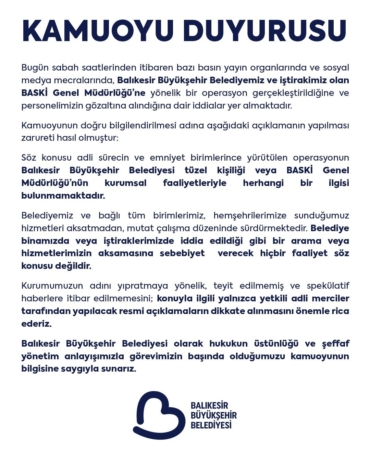 Balıkesir’de imar yolsuzluğu iddiası: 4 gözaltı