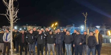 Pınarhisarlı tır şoförlerinden tır parkına tepki