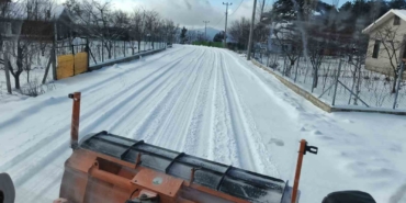 Osmangazi’nin yüksek kesimlerinde kar nöbeti