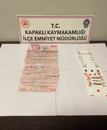 Tekirdağ’da kumar operasyonu: 81 bin lira ceza