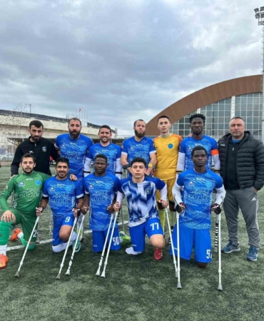 Gebze Belediyesi Ampute Futbol Takımı, TSK Rehabilitasyon Merkezi’ni 3-0 yendi