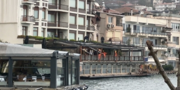Bebek Otel’de kaçak bölümler yıkılıyor