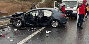 İzmir-İstanbul Otoyolu’nda zincirleme kaza: 1 ölü, 10 yaralı