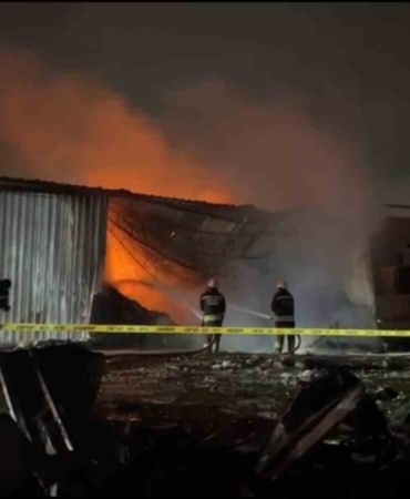 Tekirdağ’da tekstil geri dönüşüm fabrikasında yangın