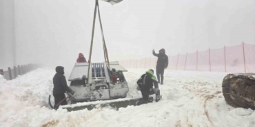 Kuzuyayla Kızak Pisti’ne yürüyen bant geliyor