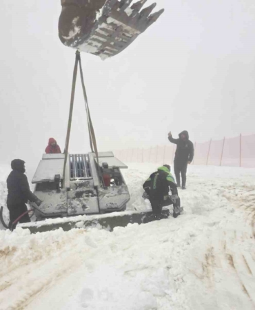 Kuzuyayla Kızak Pisti’ne yürüyen bant geliyor