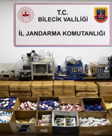 Bilecik’te 126 bin 840 adet makaron ele geçirildi