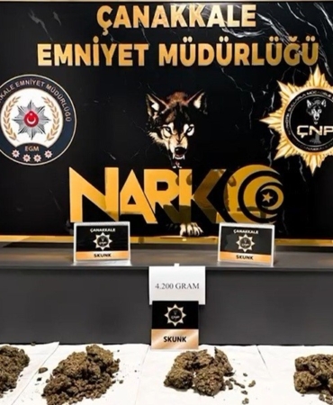 Çanakkale’de piyasa değeri yaklaşık 7 milyon TL değerinden uyuşturucu maddeler ele geçirildi