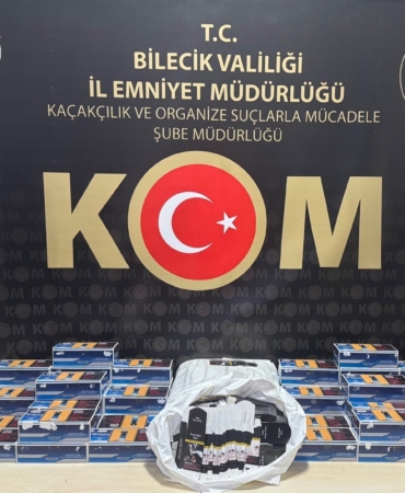 Bilecik’te araçtan binlerce makaron çıktı