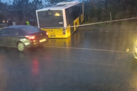 Arnavutköy’de içinde yolcuların bulunduğu İETT otobüsü ormanlık alana uçtu, faciadan dönüldü