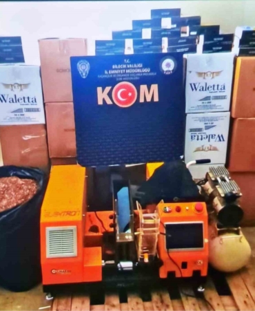 Bilecik’te 127 bin 800 adet makaron ele geçirildi