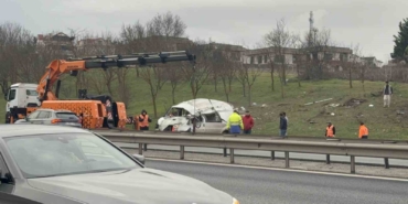 Büyükçekmece TEM Otoyolu’nda kaza: 5 yaralı