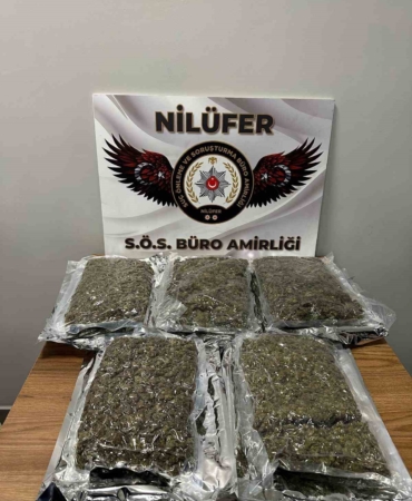 Bursa’da uyuşturucu operasyonu: 3 kilo 562 gram esrar ele geçirildi