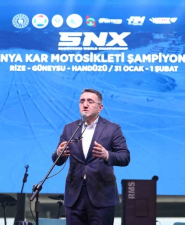 SNX Türkiye Dünya Kar Motosikleti Şampiyonası’nın açılış seremonisi Rize’de gerçekleştirildi