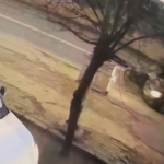 Tekirdağ’da 2 kişinin yaralandığı feci kaza kamerada