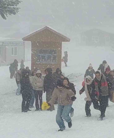 Uludağ’da kar kalınlığı 60 santimetreyi geçti