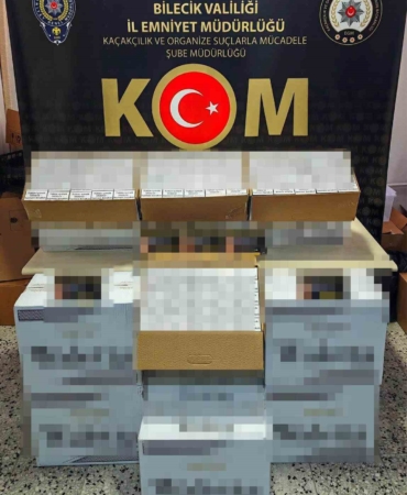 Durdurulan araçta 100 bin adet boş makaron ele geçirildi