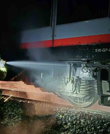 Susurluk’ta yük treninde yangın paniği