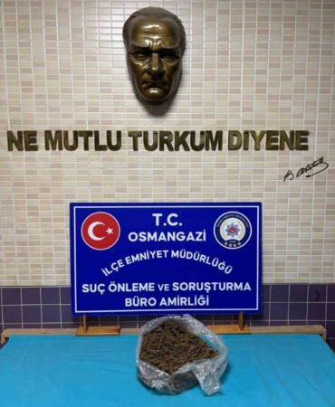 Bursa’da 1 kilo 280 gram esrar ele geçirildi