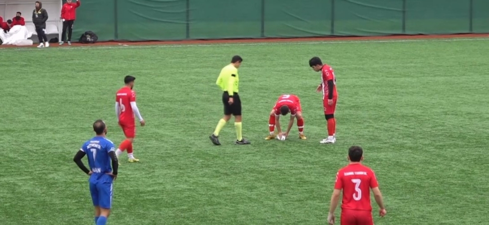 Maç esnasında top çarpan martıya kalp masajı yapıldı