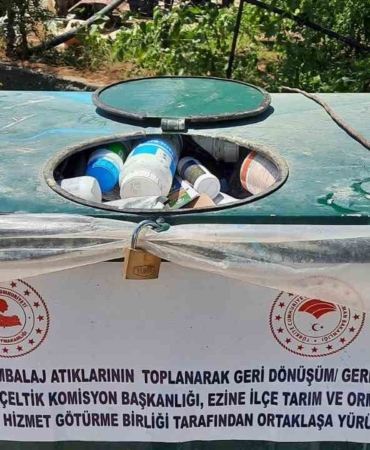 Çanakkale’de 8 yılda yaklaşık 500 bin adet bitki koruma ürünü zirai atık ambalajı toplanarak imha edildi