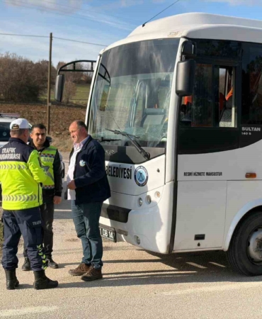 Bilecik’te sivil otobüs denetiminde 1 sürücüye işlem