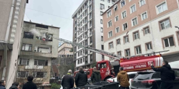 Şişli’de 5 katlı binada korkutan yangın