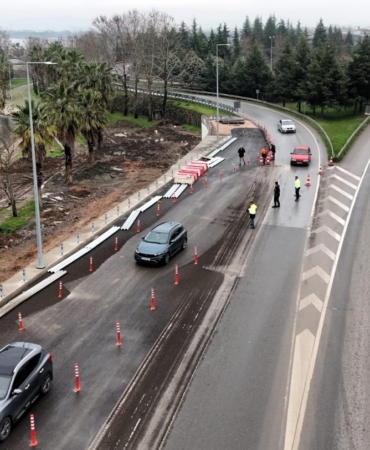 Başiskele Koridor Projesi’nin kuzey yan yolu trafiğe açıldı